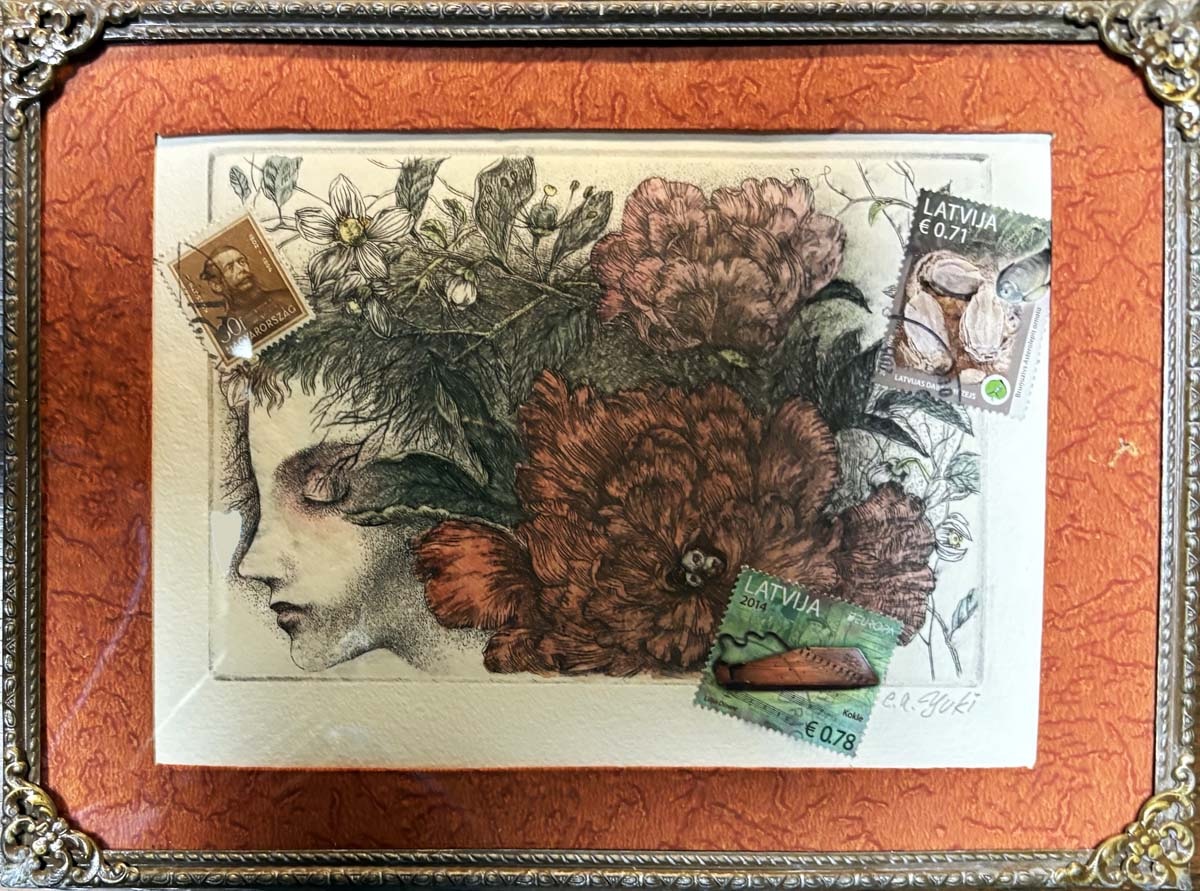 アンティークフレーム入り／林由紀子